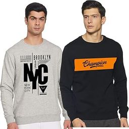 Mens Sweatshirt Combo Pack of 2 1147_L Multicolour-image-44
