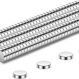 SNOOGG 5x1.5MM 75 Pack Silky Silver Crafting Magnetic Protractor Holders, For Whiteboards, Crafting Angles, Science Geometry & Office Design.(Not use for Age under 14 Years)-picture-16