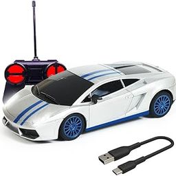 Wembley Remote Control Car High Speed Mini 1:24 Scale Type-C USB Rechargeable Racing RC Cars for Kids Silver Blue-image-91