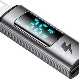 Mcdodo USB-C to Lightning Adapter, PD 36W Rapid Charging, Output Screen Display, Smart Chip, High Speed Data Transfer (Compatible Between Laptops Only), USB-C i-Phone Conversion Connector, Aluminum-7