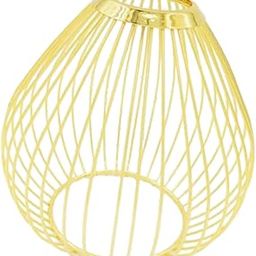 UJEAVETTE Iron Lamp Shade Bulb Cover Office Fitting Hotel Home Pendant Light Lampshade Gold 14x14cm-picture-29