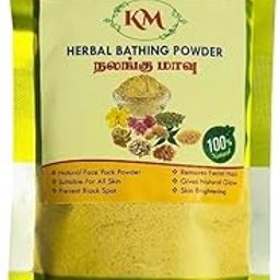 KM Herbal Nalangu Maavu | Ubtan Sunni Pindi | Traditional Bath Powder For Girl Baby, Kids, Women | Skin Brightening, And Cleansing Face & Body Wash Powder 500 Gram-32