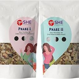 Yazas - yaSHE Seed Cycling Combo for Hormonal Balance | PCOD, PCOS, PMS, Irregular Periods Relief | Natural Women's Cycle Support | 600gm-image-53