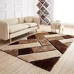 SPA Furnishing Carpets for Living Room, Bedroom and Centerpeice Carpets | Modern Floor Carpets and Rug Runner | Shaggy Carpets for Home (Multicolor 16, 2 x 4)-picture-11