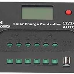 F FABOBJECTS® Solar Panel Regulator, IP30 Waterproof PWM Solar Controller Multiple Protection Automatic Identification for RV Accessories-10