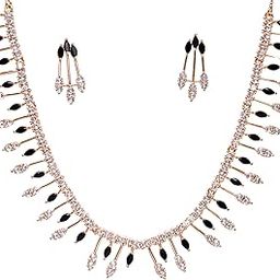 Gold Plated Necklace Jewelry Set with Earrings for Women & Girls - Traditional Design, Lightweight & Comfortable-SL-112-image-75