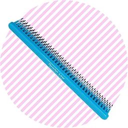 Professional Three Row Hair Comb,Tame and Tease 3 line Teeth Pattern Hair Comb For Men And Women Hair Back Coming_Sky Blue-image-31