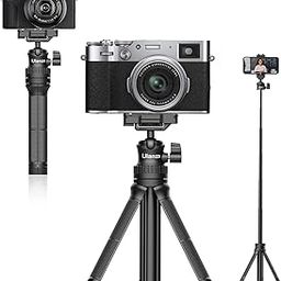ULANZI MT-34 Extendable Pole Tripod, Selfie Stick with 2 in 1 Phone Clamp, Handle Grip 1/4" Universal Screw, Compatible iPhone 11 Pro Max XS Max X 8 7 Samsung Canon Nikon Sony Cameras, Black-6