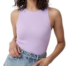 Casual Sleeveless Solid Women Tank Top|1001-LAVENDER-A_P-6