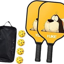 UJEAVETTE 2X Pickleball Paddles Set with Balls Pickleball Rackets for Kids-image-71