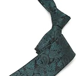 van heusen Men Green Embroidered Casual Tie-picture-15