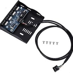 USB2.0 Front Panel, Floppy Front Panel 9 Pin to 4 Interface Multifunctional Professional Plug and Play 3.5" for Music for Photos for Transfer Videos-21