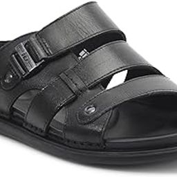 Men's Leather Comfort-Fit Velcro Smart Casual Sandals-picture-37