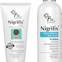 Fixderma Nigrifix Cream + 5% Actives Exfoliating Bodywash Combo | Cream for Underarm Whitening, Dark Neck, Ankles, Knuckles & Elbows | Exfoliating Shower Gel for Women & Men | All Skin Type - 250ml-image-41