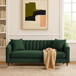 Casaliving Doraldo 3 Seater Sofa Set for Living Room (Green Colour) Premium Fabric Sofa Set for Living Room | Hall-image-92