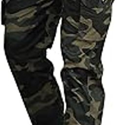 Men’s Cotton Regular Fit Camouflage Jogger | Elastic Waist Sports Trackpants | Activewear for Everyday Use-picture-53