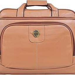Premium Faux Leather Laptop Office Bag for Men – Tan Brown 15.6 Inch Briefcase with Handle & Multiple Compartments | Stylish Work & Business Messenger Bag-image-75