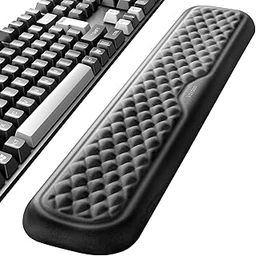 VAYDEER Keyboard Wrist Rest Pad Padded Memory Foam Hand Rest Support for Office, Computer, Laptop, Mac Typing and Wrist Pain Relief and Repair(17.32inch,Black)-15