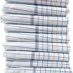 Men's Cotton Checks Handkerchiefs (Multicolour; X-Large) Set of 10-picture-18