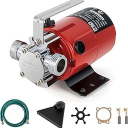 Prostormer 1/10HP 120V 330GPH Portable Electric Mini Utility Pump Plumbing Equipment with Water Hose Kit, Ideal for Yard, Garden, Pool-image-24