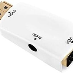 Madhabi HDMI Male to VGA Female Adapter Converter, 1080P Full HD Video with Audio Output, HDMI to VGA Cable for Laptop, PC, Monitor, Projector, HDTV – White-image-31