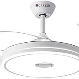 CARTER ENERGY Studio 42" Modern Ceiling Fan | BLDC Fan With Light, Remote & Contain Speaker | High Air Delivery Fan | Retractable Blades Ceiling Fans | Sleek Design With White Color | Pack-1-picture-17