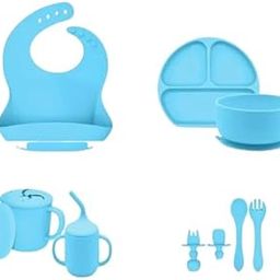 Safekido Premium Baby Feeding Set | Silicone Suction Bowl, Spoon & Fork | BPA-Free, Non-Toxic, Heat-Resistant | Baby Weaning Feeding Essentials for Infants & Toddlers | Dishwasher Safe-4