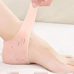 COSKIRA 1 Pairs Gel Heel Protectors Silicone Heel Sleeves Ankle Protectors Gel Heel Pads Ankle Sleeve Breathable Heel Cushion Pads Heel Air Support For Blisters Shoes Boots Cracked Heels Plantar-image-84