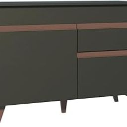 Madesa Modular Kitchen Cabinet with Ample Storage 120 Cm Wide, 2 Cabinets, 1 Pull-Out Drawer - Black-16