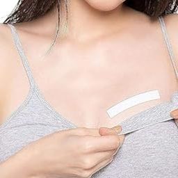 Double Sided Tape for Fashion Body Tape for Clothes Strong Adhesive Fabric Tape for Women Clothing Body Transparent Clear Tape All Skins Long Lasting for Securing Necklines Straps 36 Strips-image-75