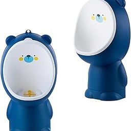 MomNess Baby Standing Potty Training Urinal for Boys with Funny Aiming Target, Wall-Mounted Toilet Pee Trainer for Kids Toddler (Navy)-image-47