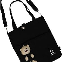 Korean tote bags made of canvas material are perfect for everyday use, offering a blend of style, durability, and practicality.-image-32