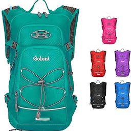 Goloni Hiking Hydration Backpack with Water Bladder 2L,(Light Blue)-image-94