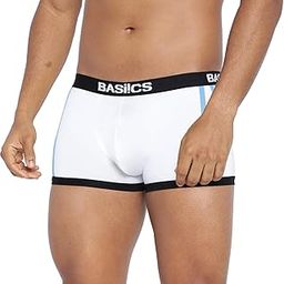 BASIICS Men's Body Boost Striped Trunk White-image-77