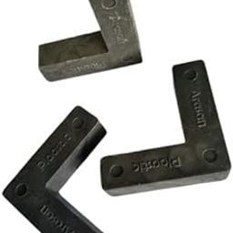Zone Marketing PVC L Bracket/L Clamp Pack of 10 Pcs (2.5 X 2.5 Inch, Black)-11