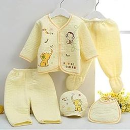 Presents New Born Baby Winter Wear Keep Warm Baby Clothes 5Pcs Sets Cotton Baby Boys Girls Unisex Baby Fleece/Falalen or Flannel Suit Infant Clothes First Gift-image-4
