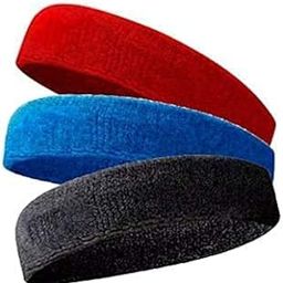 Non-Slip Fashion Sports Headband Quick Dry Sweatband for Men Women Workouts Yoga Golf Basketball Tennis Running or Casual Wear (3 Pcs Pack),Design 2-image-97