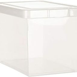 Now & Zen Plastic Multipurpose Files & Documents Storage Container Rectangular Box with Lid & Integrated Handles - (45 x 29.5 x 27) CM, Clear-22