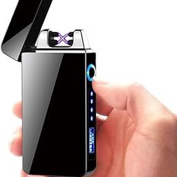 Drumstone (𝗦𝗽𝗲𝗰𝗶𝗮𝗹 𝟱 𝗬𝗲𝗮𝗿𝘀 𝗪𝗮𝗿𝗿𝗮𝗻𝘁𝘆) Dual Arc Rechargeable Lighter – Windproof, Flameless Lighter with Battery Indicator, Long Battery Life, Compact Design, Safe & Durable-picture-8