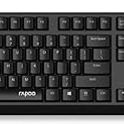 Rapoo NK1900 Spill Resistance Wired USB Keyboard Wired for Laptop, PC and UV Coated Keys, Spill Resistant, Instant one Touch Multimedia Keys-30