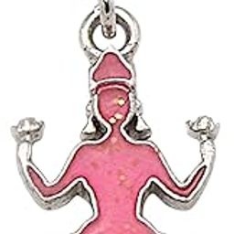 925 Sterling Silver Pink Laxmi Ji Charm For Girls and Women-24