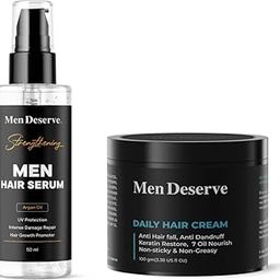Men Deserve Combo of Men Hair Serum and Daily Use Hair Cream for Healthy and Shiny Hair Combo 100 GM + 50 ML-image-85