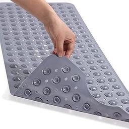 VATTU Anti-Slip/Non Slippery Rubber Bath Mat with Suction Cup for Bathtub Mat and Shower Bathroom Floor Mat (38x70 cm, Multicolor)-image-2