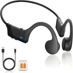 2025 New Bone Conduction Headphones，Bluetooth 5.4 Wireless Open Ear Headphones with Microphone，IP55 Waterproof Sports Bluetooth Headset，12Hr Playback，Ideal for Running，Cycling，Walking (Black)-picture-46