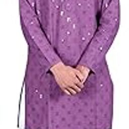 Men Stylish Kurta Pajaama Purple Colour-image-56