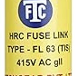 FTC - HRC FUSE LINK 63AMP, 415V AC - (PACK OF - 10 PCS) Silver-16