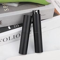 VENTWILLA Glass 2 Pcs/8Ml Portable Mini Perfume Atomizer Bottles, Empty Refillable Spray Bottle With 3 Types Of Refill Tools, Pocket Travel Perfume Sample Bottles,Black-image-99
