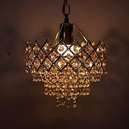 Mahganya Crystal Chandelier for Living Room Bedroom Office Jhoomar Glass Crystal Big Size Jhumar Modern Ceiling Light (Classic, Small)-picture-31