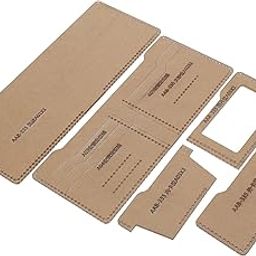 Jeanoko Acrylic Template Leather Short Wallet Purse Pattern Set Accessory Hand Craft DIY Tools for Short Wallet-image-24