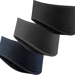 Ear Warmers Headband, Fleece Earmuffs Running Headband Winter Ear Covers Moisture Wicking Sweatband Ski Sport Headband for Men & Women (Black, Gray, Navy)-image-26